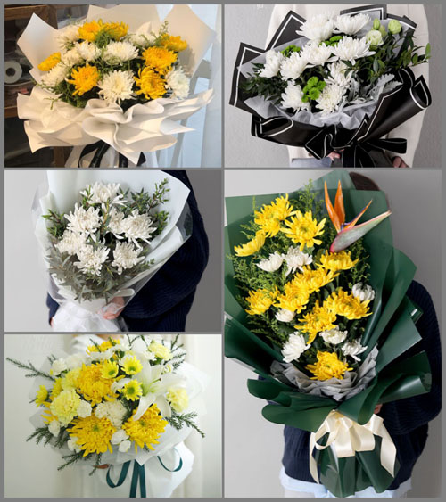 贵州毕节市威宁县草海镇新义村白事花束代送